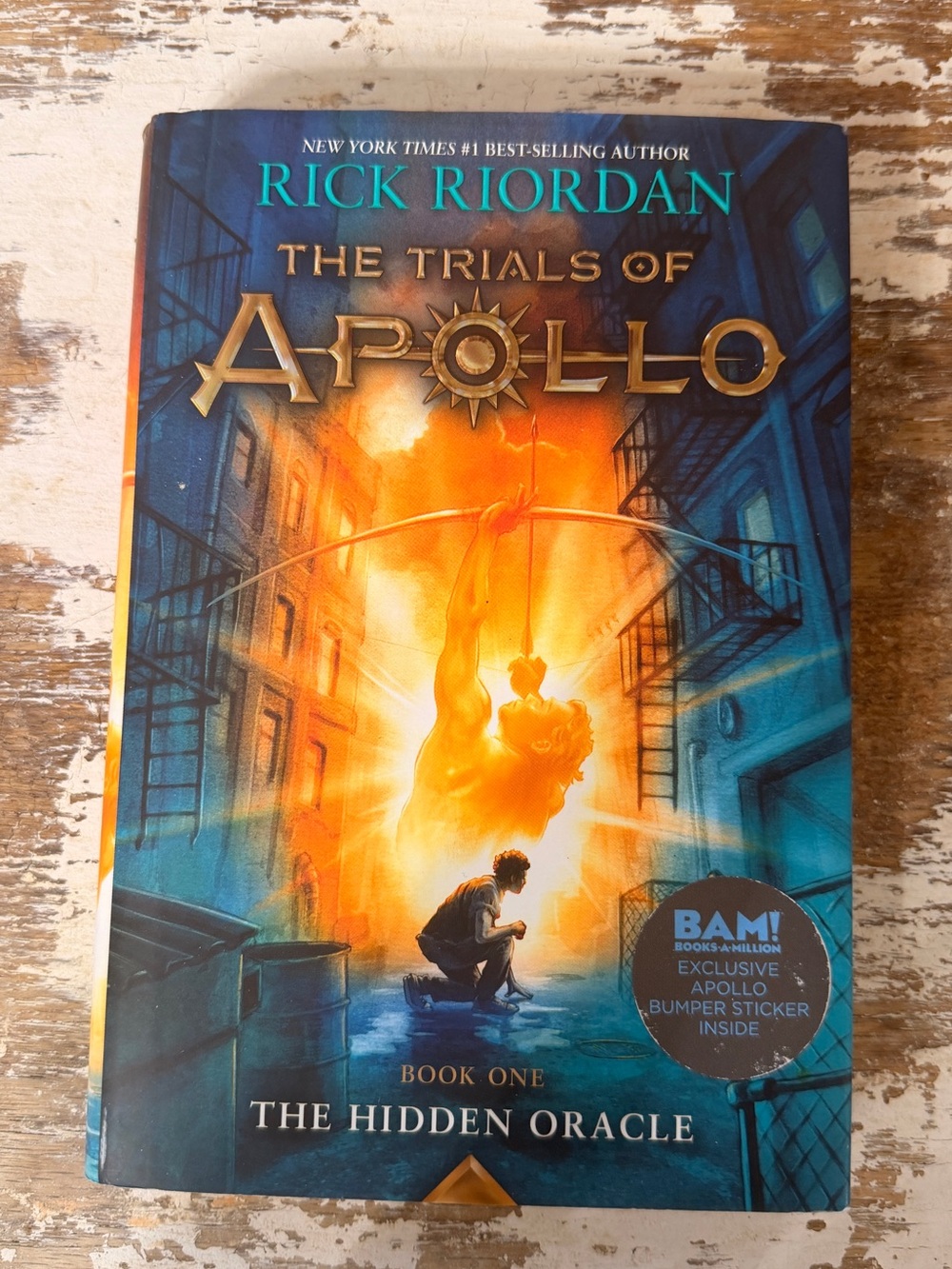 The Trials of Apollo: The Hidden Oracle — Blue & Orange Cover